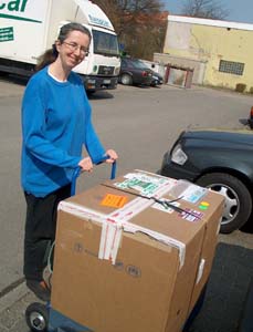 Das Paket noch mit Zollsiegel